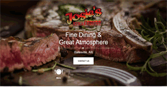 Desktop Screenshot of josiessteakhouse.com